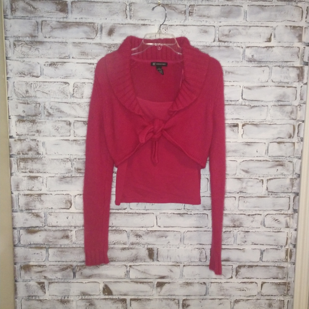 INC sweater set with tank